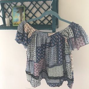 Off the shoulder boho shirt